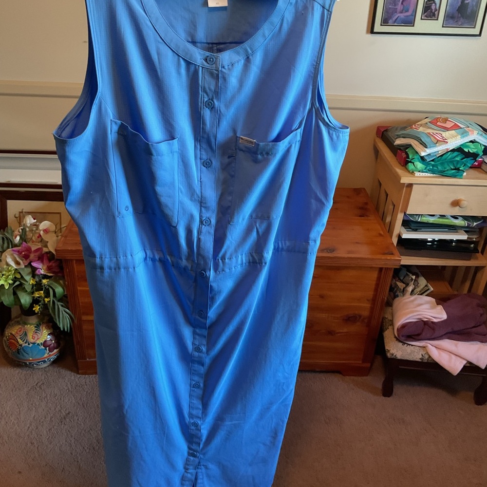 Columbia Blue Maxi Dress
